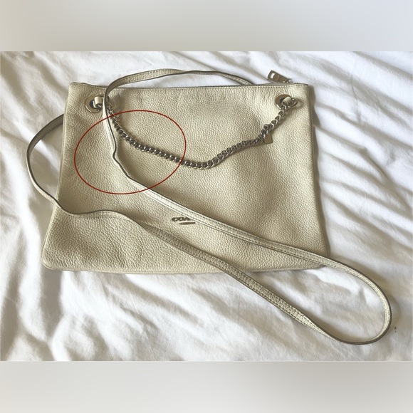 Vintage Coach Cream × Gold Slim Leather Shoulder Bag Fair condition - Picture 7 of 12